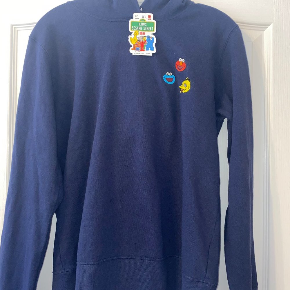 KAWS x Uniqlo x Sesame Street Embroidered Hoodie